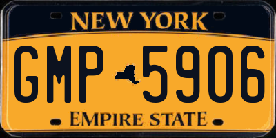 NY license plate GMP5906