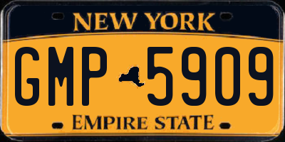 NY license plate GMP5909