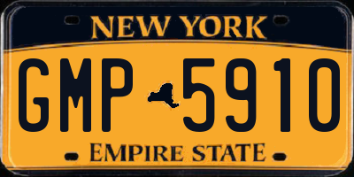 NY license plate GMP5910