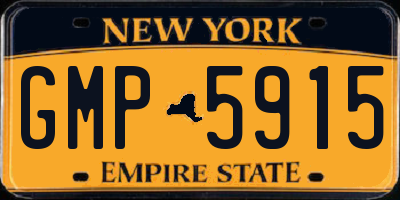 NY license plate GMP5915