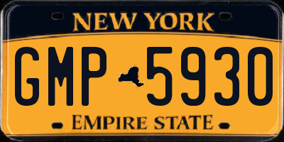 NY license plate GMP5930