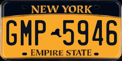 NY license plate GMP5946