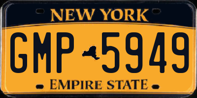 NY license plate GMP5949