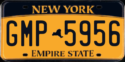 NY license plate GMP5956