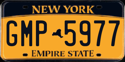NY license plate GMP5977