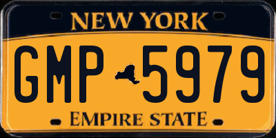 NY license plate GMP5979