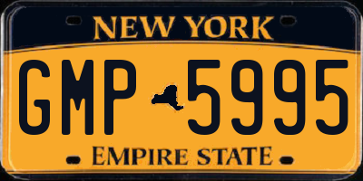 NY license plate GMP5995