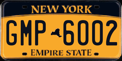 NY license plate GMP6002