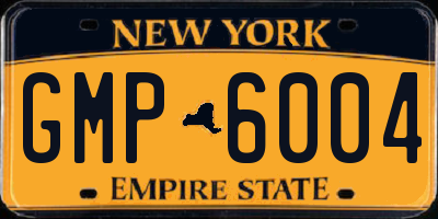 NY license plate GMP6004