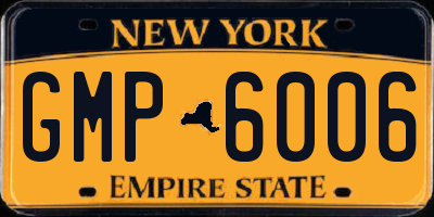 NY license plate GMP6006