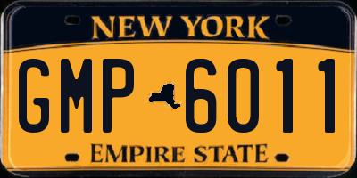 NY license plate GMP6011