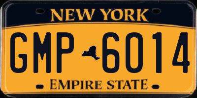 NY license plate GMP6014