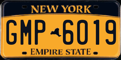 NY license plate GMP6019