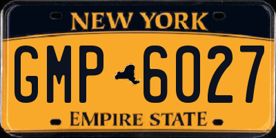 NY license plate GMP6027