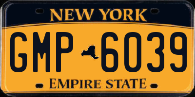 NY license plate GMP6039