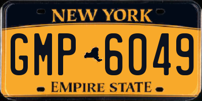 NY license plate GMP6049