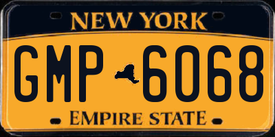 NY license plate GMP6068