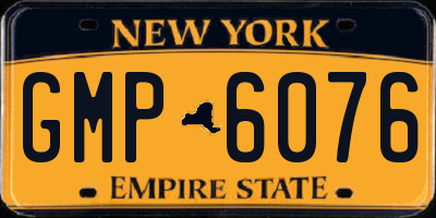 NY license plate GMP6076