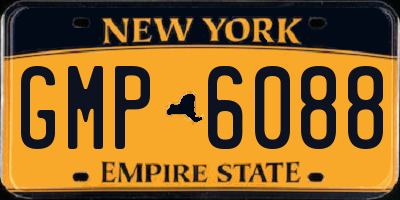 NY license plate GMP6088