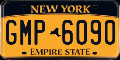 NY license plate GMP6090