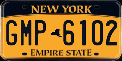 NY license plate GMP6102