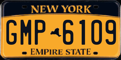 NY license plate GMP6109