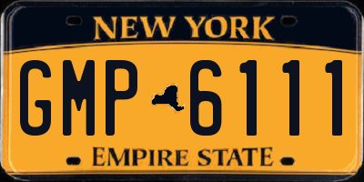 NY license plate GMP6111