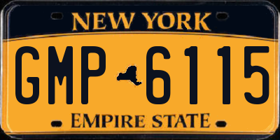 NY license plate GMP6115