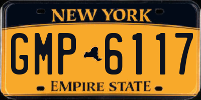 NY license plate GMP6117
