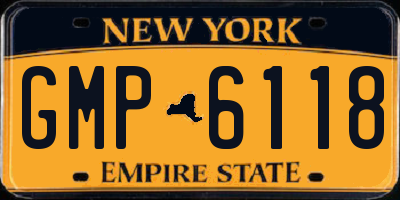 NY license plate GMP6118