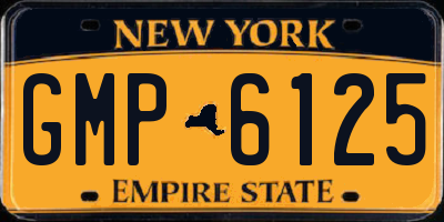 NY license plate GMP6125