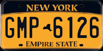 NY license plate GMP6126
