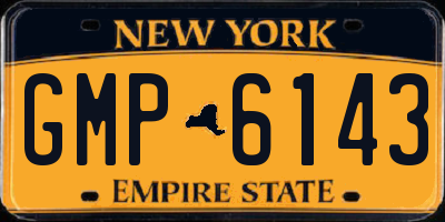 NY license plate GMP6143
