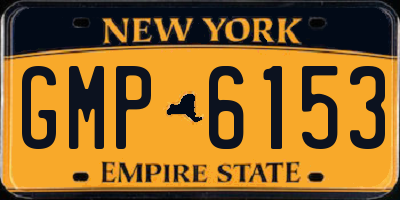 NY license plate GMP6153