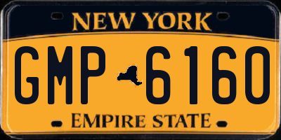 NY license plate GMP6160