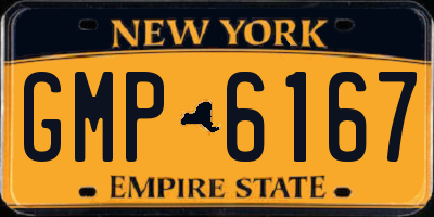 NY license plate GMP6167