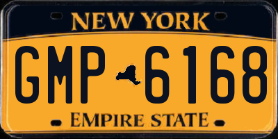 NY license plate GMP6168