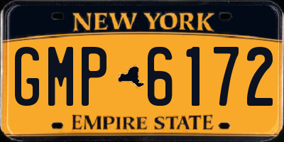 NY license plate GMP6172