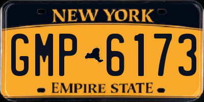 NY license plate GMP6173