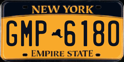 NY license plate GMP6180
