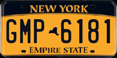 NY license plate GMP6181