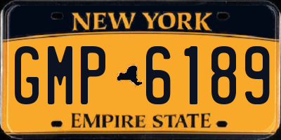 NY license plate GMP6189