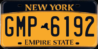 NY license plate GMP6192