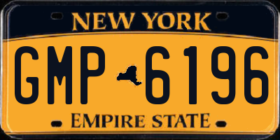 NY license plate GMP6196