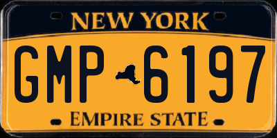 NY license plate GMP6197