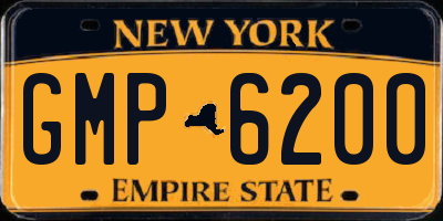 NY license plate GMP6200