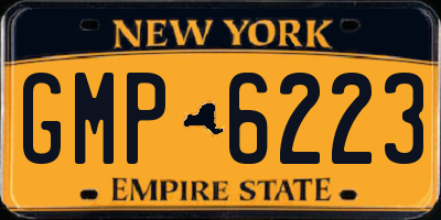 NY license plate GMP6223