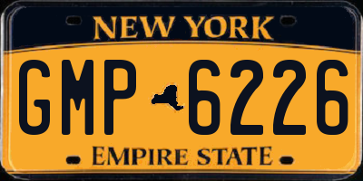 NY license plate GMP6226