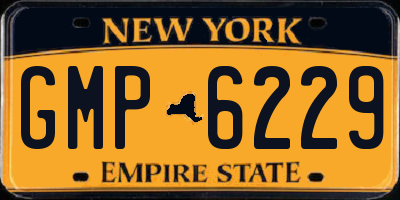 NY license plate GMP6229
