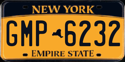 NY license plate GMP6232